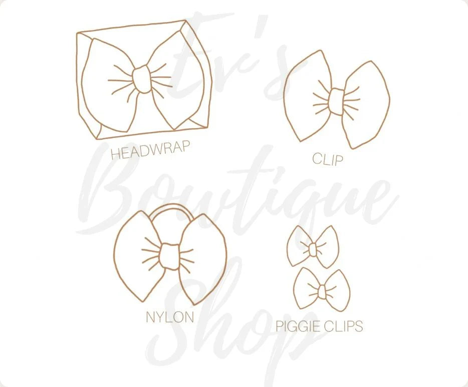 Traditional bows - Sunflower plaid