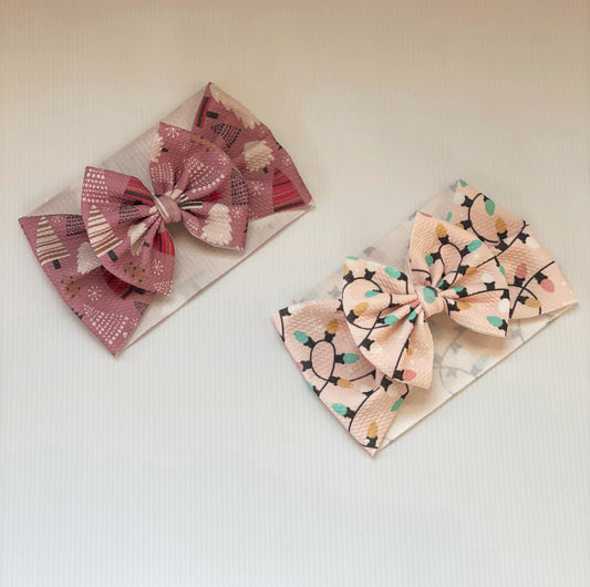 Traditional Bows - Pink Christmas
