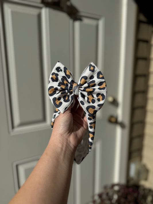 Traditional bows - Leopard print